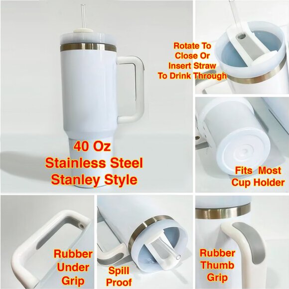 40oz KPOP Demon Hunters Anime Cup Mug Tumbler - Picture 3 of 4